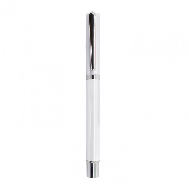 STYLO ROLLER PERSONNALISE 'SUROUTE' - blanc