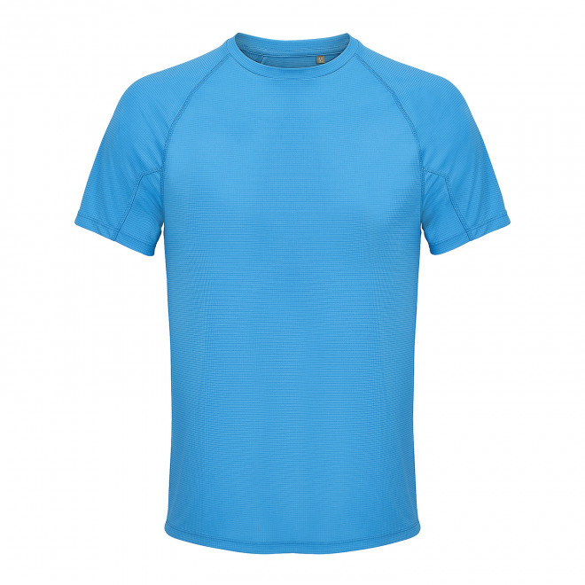 TEE-SHIRT PERSONNALISABLE DE SPORT MIXTE 'VORTEX' - bleu aqua