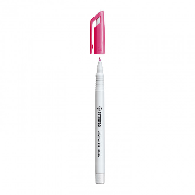 MARQUEUR PERMANENT STABILO® PERSONNALISE 'UNIVERSAL PEN' - rose