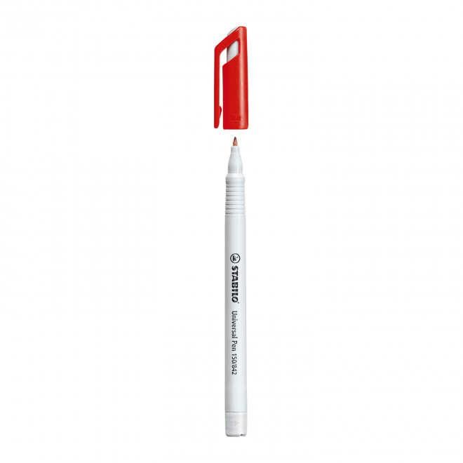 MARQUEUR PERMANENT STABILO® PERSONNALISE 'UNIVERSAL PEN' - rouge