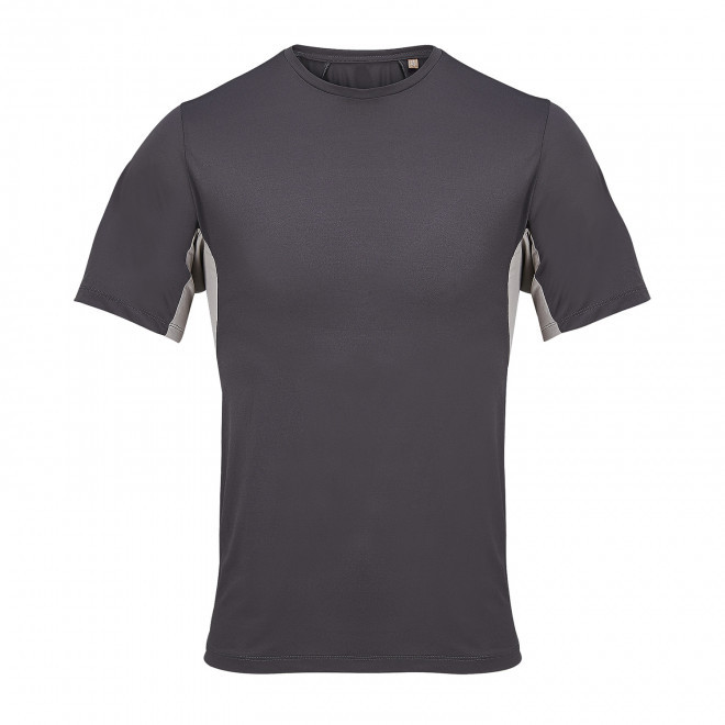 TEE-SHIRT DE SPORT MIXTE PERSONNALISABLE 'STORM' - gris