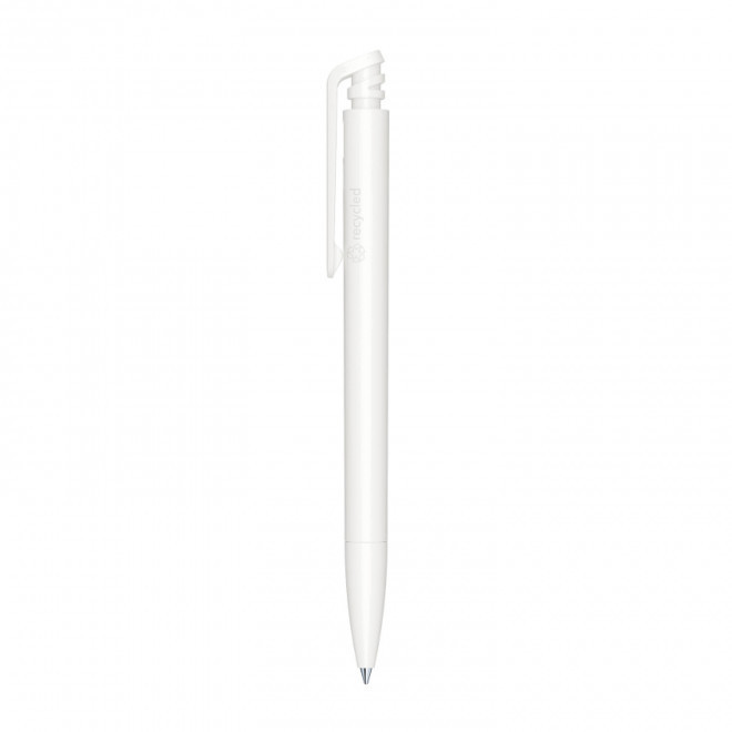 STYLO PERSONNALISÉ MATT RECYCLED SENATOR® 'TRENTO' - blanc