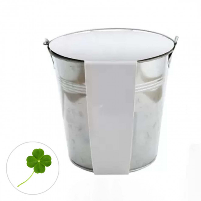 KIT PLANTATION POT ZINC MIF 13ø 'PLANTOU' - trèfle à 4 feuilles