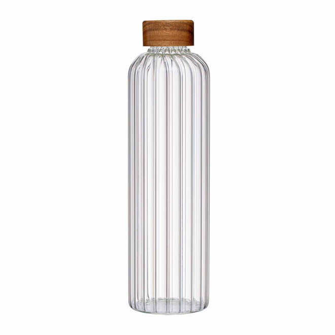 BOUTEILLE EN VERRE BOROSILICATE 1L 'CLEM' - translucide