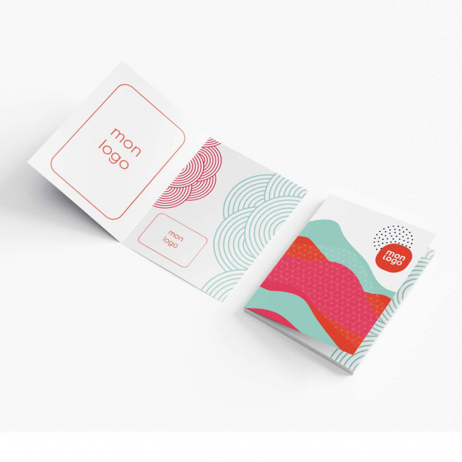 CARTE DE VOEUX PERSONNALISABLE A5 ET A6 'NIBEL'  - A5