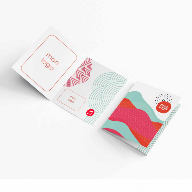 CARTE MUSICALE PERSONNALISEE 'NIBEL MUSIC' A5 - A5