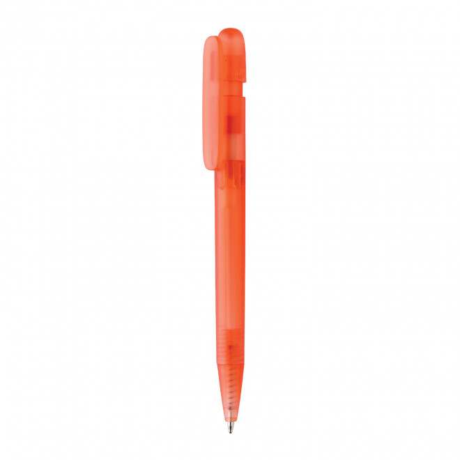 STYLO RECYCLE TRANSPARENT PERSONNALISE 'DIVIN' - rouge