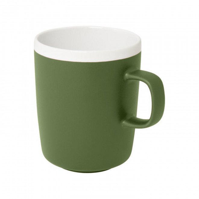 MUG CERAMIQUE PERSONNALISABLE MATE 350 ML 'LILA' - vert