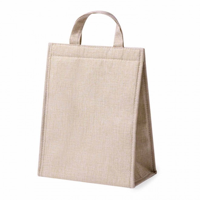 SAC ISOTHERME PERSONNALISABLE FERMETURE VELCRO 'LIZZY' - naturel