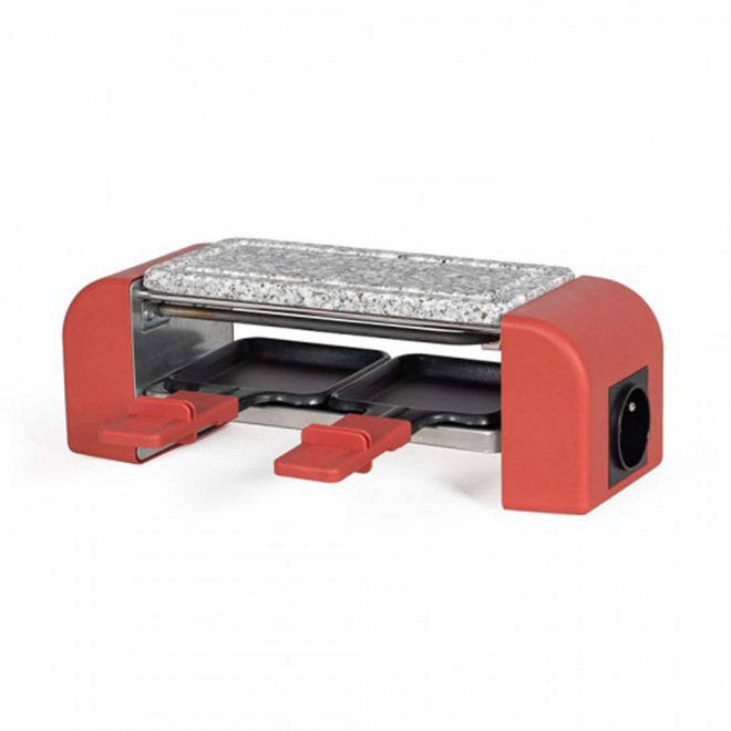 APPAREIL RACLETTE PERSONNALISABLE 2 PER 'CHEESI DUO' - rouge