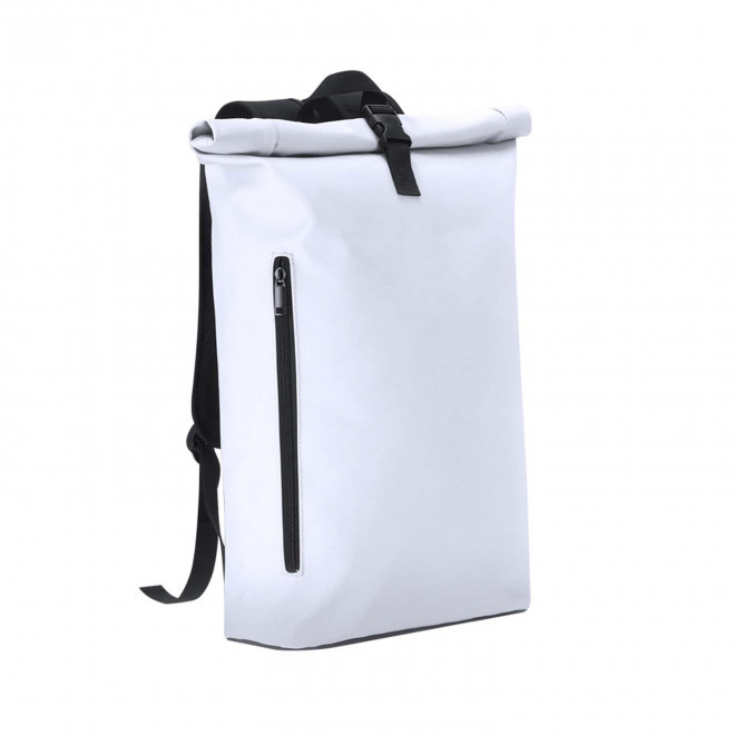SAC A DOS ORDINATEUR PERSONNALISE EN PU 'ELITRIX' - blanc