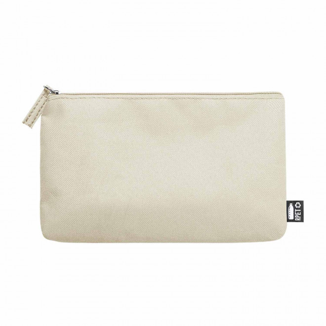 TROUSSE POCHETTE PERSONNALISEE EN RPET 'KUNSY' - beige