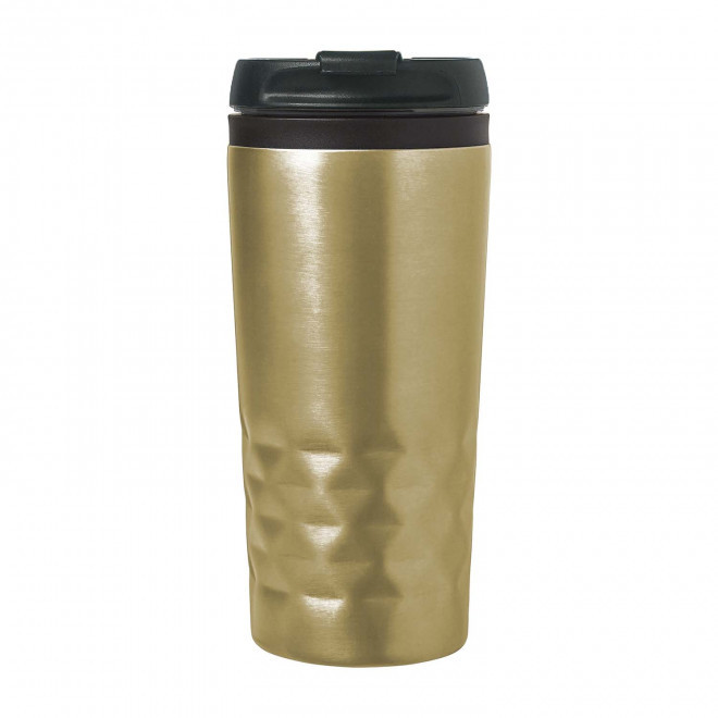 MUG ISOTHERME 300ML PERSONNALISABLE 'PRISME' - doré