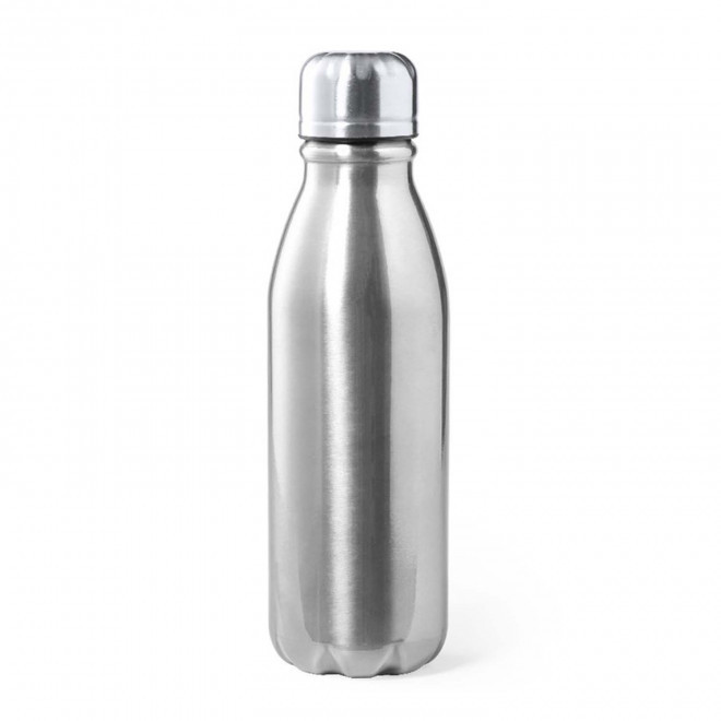 BOUTEILLE EN ALUMINIUM 550ML PERSONNALISABLE 'FIERRA' - argenté
