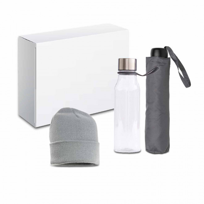 PACK INDISPENSABLES PERSONNALISE 'DIMA' - gris/blanc