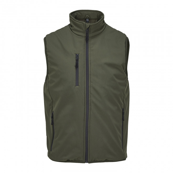 SOFTSHELL MIXTE PERSONNALISABLE 'FALCON PADDED BW' - vert kaki