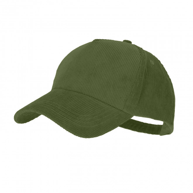CASQUETTE PERSONNALISABLE VELOURS 'CORDUCAP' - vert kaki