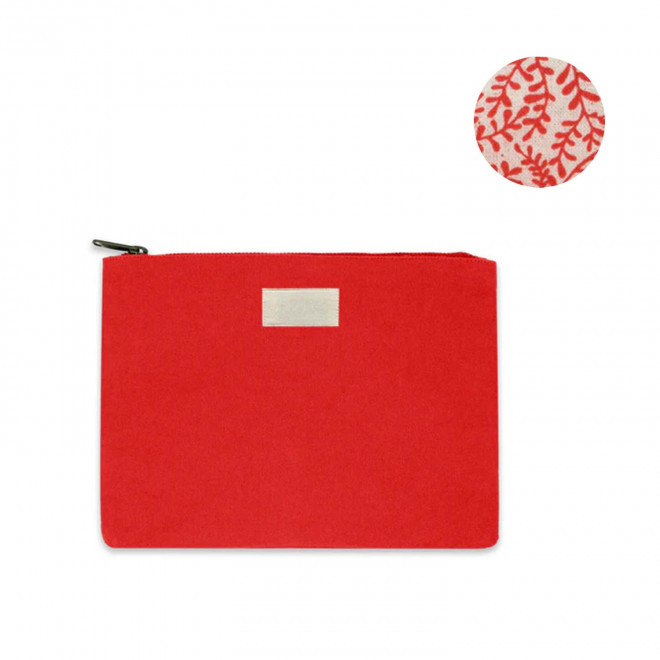 POCHETTE PERSONNALISABLE TAILLE S HINDBAG 'COLETTE' - rouge