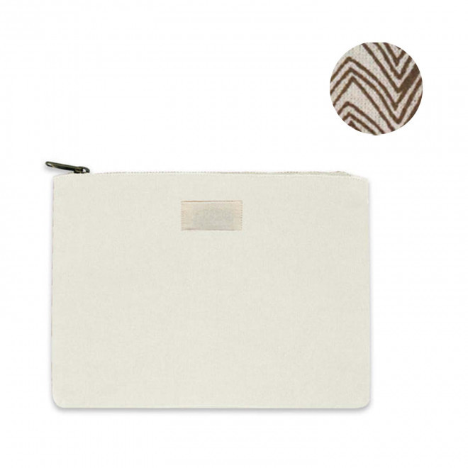POCHETTE PERSONNALISABLE TAILLE M HINDBAG 'COLETTE' - écru