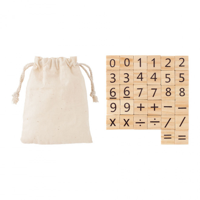 JEU DE COMPTAGE PERSONNALISÉ ÉDUCATIF 'LEARNING' - beige