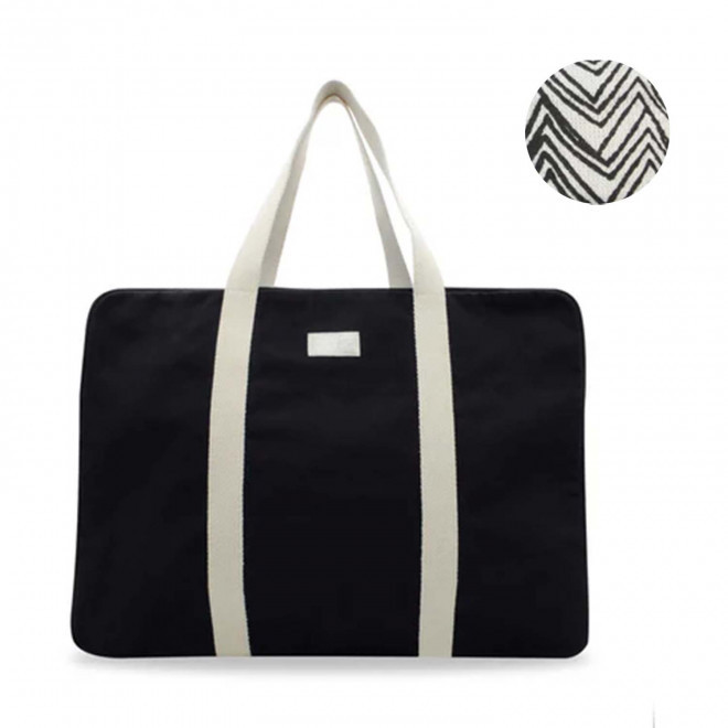 SAC VOYAGE PERSONNALISABLE STUDIO BY HINDBAG 'GABRIEL' - noir
