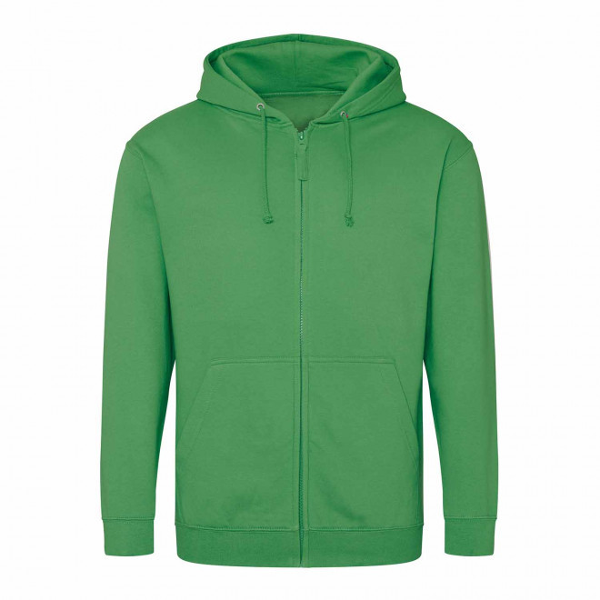 SWEAT ZIPPÉ PERSONNALISÉ À CAPUCHE HOMME 'CLUN' - vert