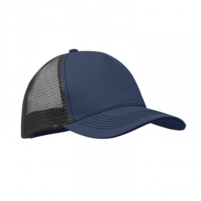 CASQUETTE PERSONNALISABLE FILET 'ESSENTIAL MESH COTON' - bleu marine