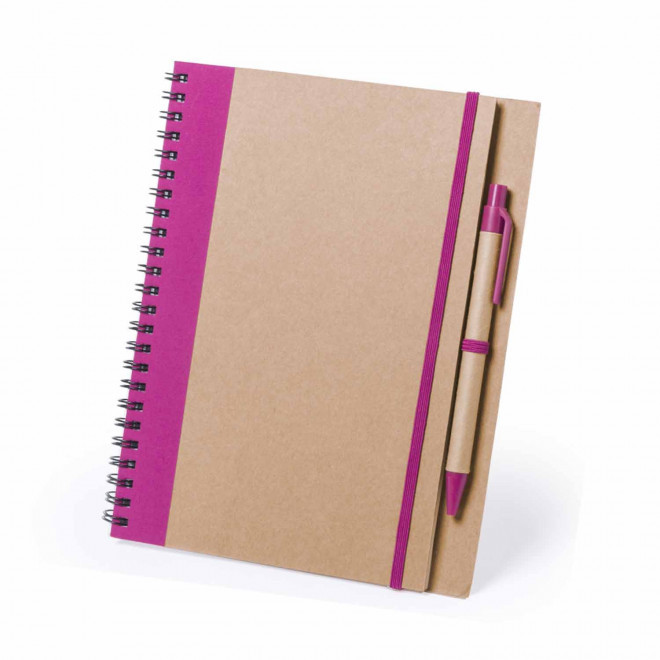 CARNET A SPIRALES NON LIGNE PERSONNALISABLE 'BIG RAMSES' - fuchsia