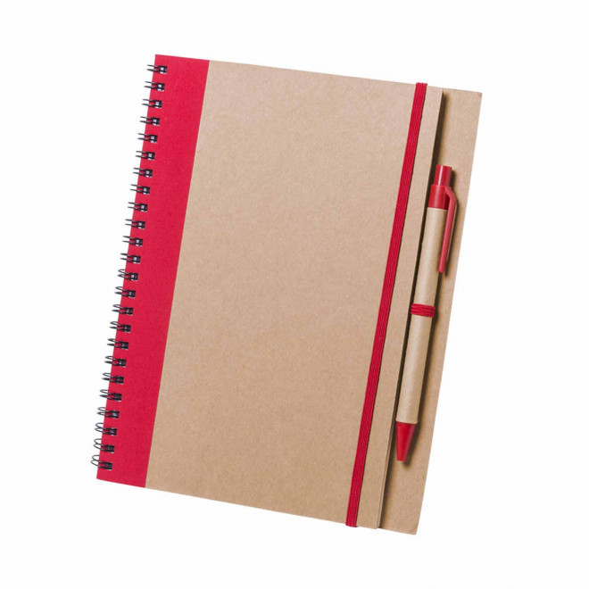 CARNET A SPIRALES NON LIGNE PERSONNALISABLE 'BIG RAMSES' - rouge