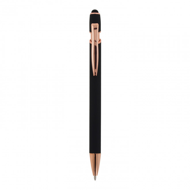 STYLO A BILLE PERSONNALISABLE MINE BLEUE 'PRINCY ROSY' - noir