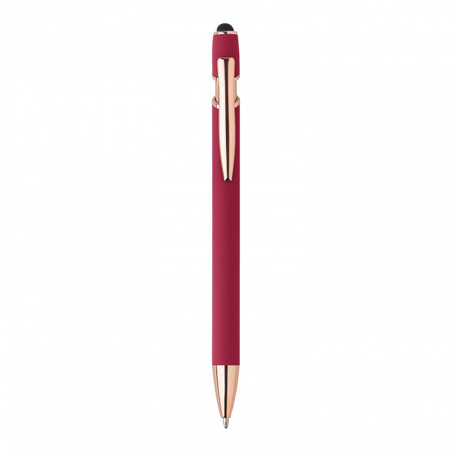 STYLO A BILLE PERSONNALISABLE MINE BLEUE 'PRINCY ROSY' - rouge
