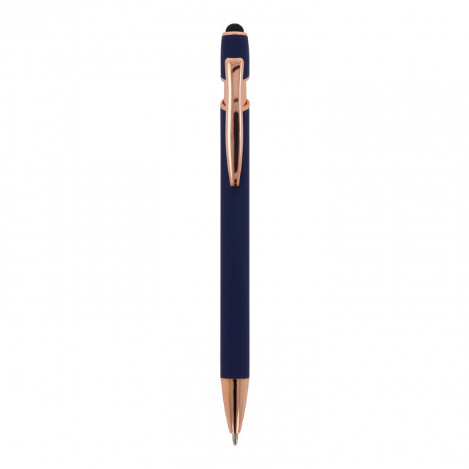 STYLO A BILLE PERSONNALISABLE MINE BLEUE 'PRINCY ROSY' - bleu marine