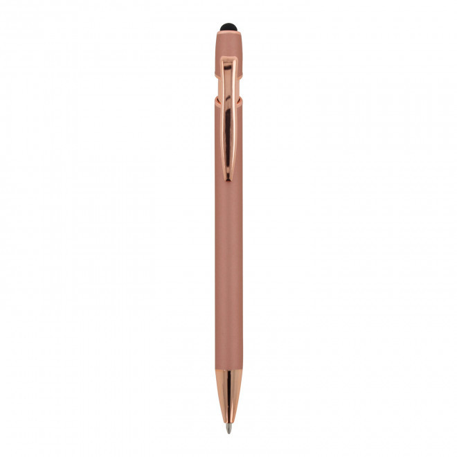STYLO A BILLE PERSONNALISABLE MINE BLEUE 'PRINCY ROSY' - or rose