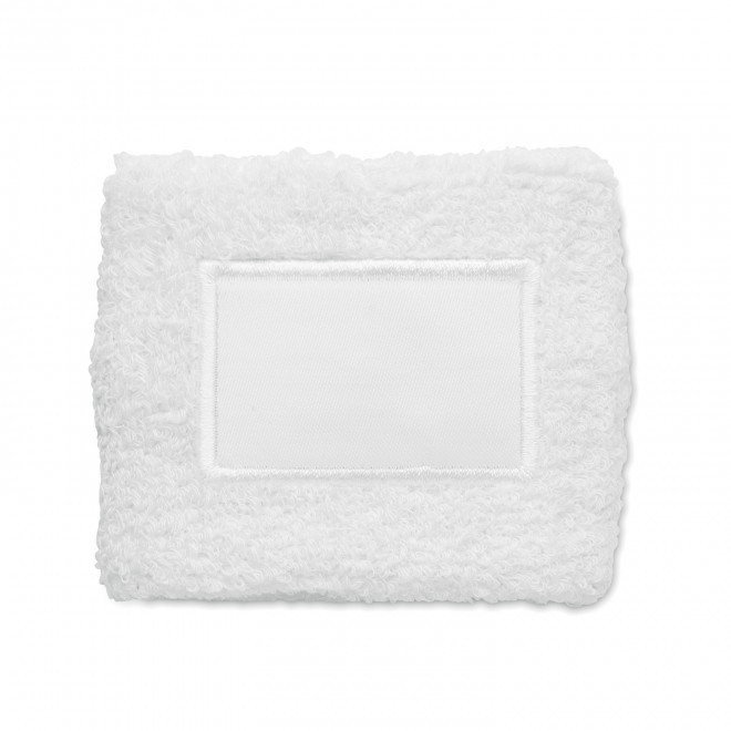 BRACELET EPONGE PERSONNALISABLE 'CASY CARRE' - blanc