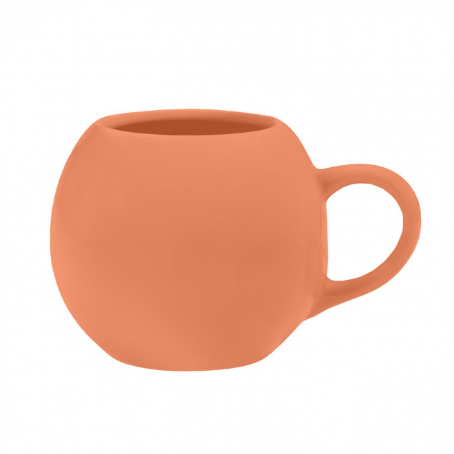 MUG CERAMIQUE MIE 420ML PERSONNALISABLE 'MODLY' - orange mat