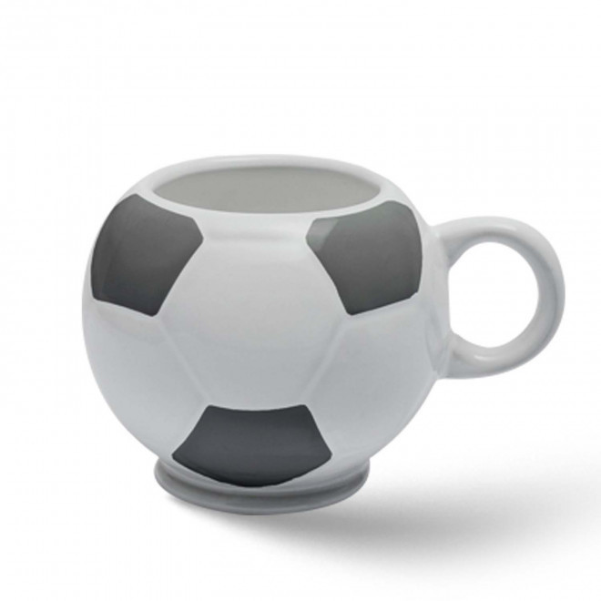 MUG BALLON DE FOOT MIE 320ML PERSONNALISABLE 'FOTY' - blanc