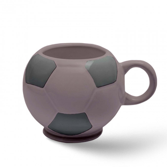 MUG BALLON DE FOOT MIE 320ML PERSONNALISABLE 'FOTY' - taupe