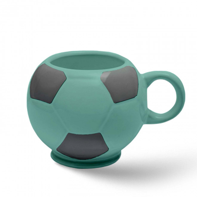 MUG BALLON DE FOOT MIE 320ML PERSONNALISABLE 'FOTY' - menthe