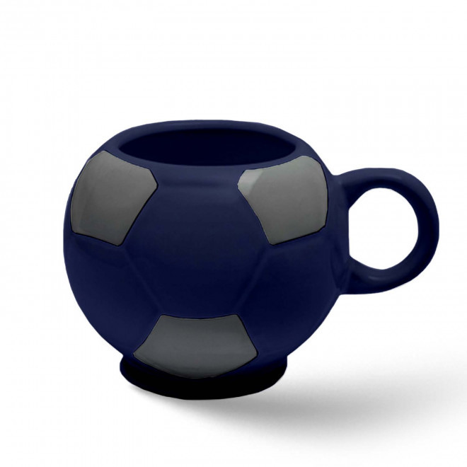 MUG BALLON DE FOOT MIE 320ML PERSONNALISABLE 'FOTY' - bleu foncé