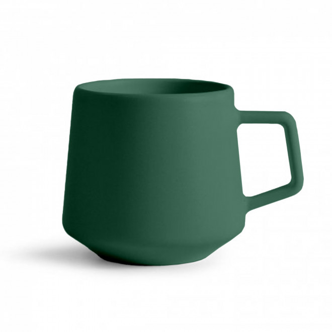 MUG CERAMIQUE MIE 260ML PERSONNALISABLE 'CAYL' - vert foncé mat