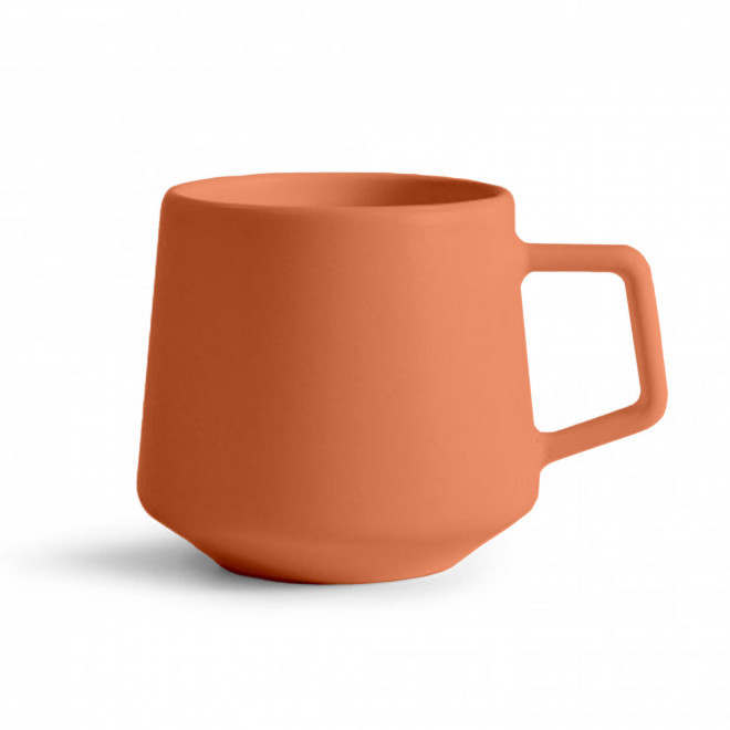 MUG CERAMIQUE MIE 260ML PERSONNALISABLE 'CAYL' - orange mat