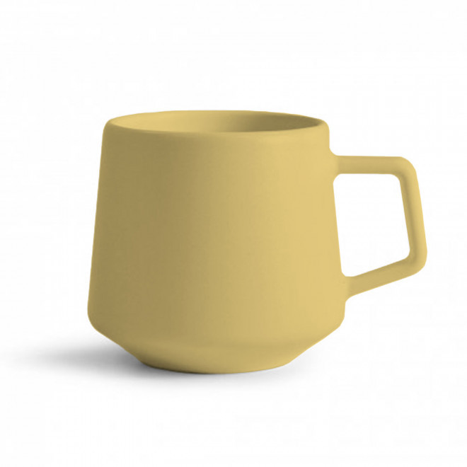 MUG CERAMIQUE MIE 260ML PERSONNALISABLE 'CAYL' - jaune clair mat