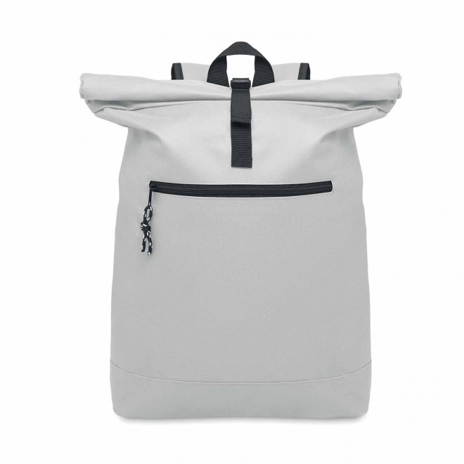 SAC A DOS ORDINATEUR 15" PERSONNALISABLE 'MIKELE' - blanc
