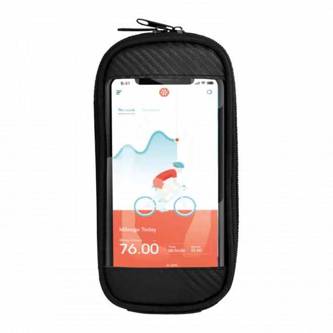 SACOCHE PERSONNALISABLE POUR CADRE DE VÉLO 'SACOULI' - noir