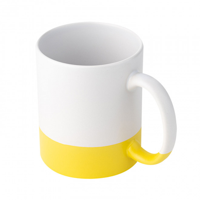 MUG CERAMIQUE PERSONNALISE 350ML 'DOROTY' - jaune
