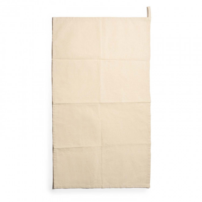 TORCHON COTON FAIRTRADE PERSONNALISE 180GR/M2 'KIARO' - naturel
