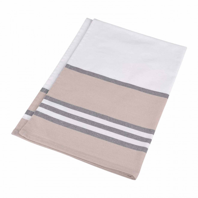 TORCHON CUISINE COTON PERSONNALISE 240GR/M2 'KARIVA' - gris