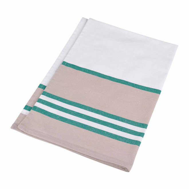TORCHON CUISINE COTON PERSONNALISE 240GR/M2 'KARIVA' - vert