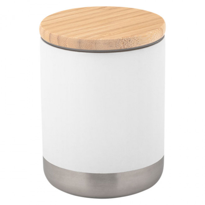 VERRE PERSONNALISÉ EN ACIER INOXYDABLE 'VERVEINE'  - blanc