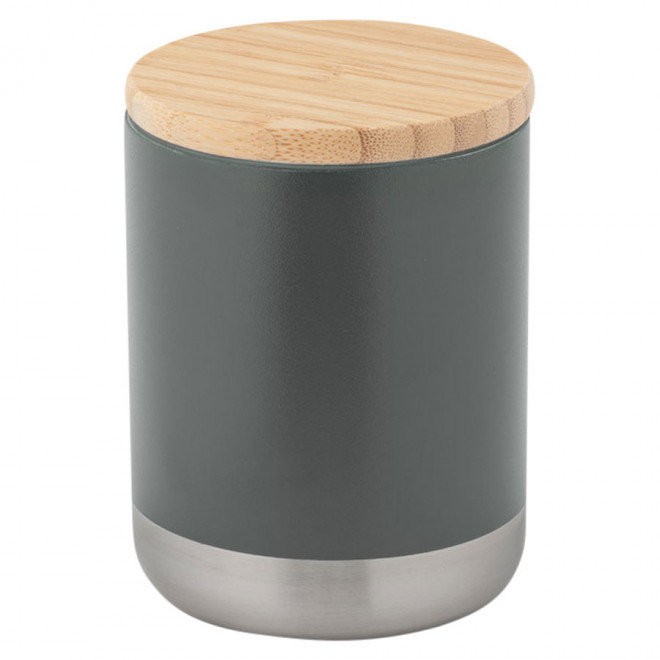 VERRE PERSONNALISÉ EN ACIER INOXYDABLE 'VERVEINE'  - gris foncé